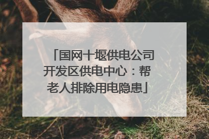 国网十堰供电公司开发区供电中心：帮老人排除用电隐患