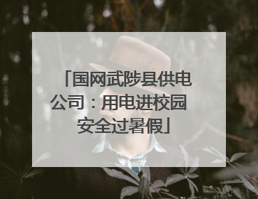 国网武陟县供电公司：用电进校园  安全过暑假