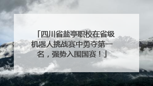 四川省盐亭职校在省级机器人挑战赛中勇夺第一名，强势入围国赛！