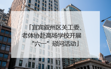 宜宾叙州区关工委、老体协赴高场学校开展“六一”慰问活动