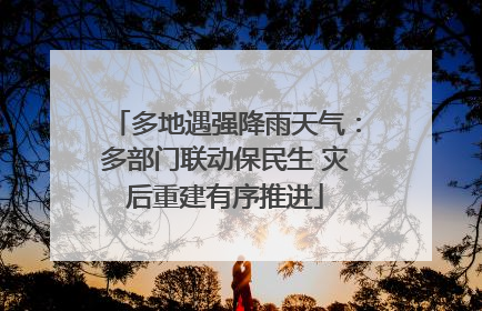 多地遇强降雨天气：多部门联动保民生 灾后重建有序推进