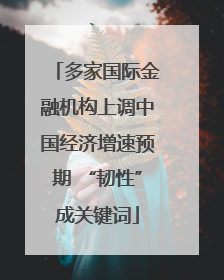 多家国际金融机构上调中国经济增速预期 “韧性”成关键词