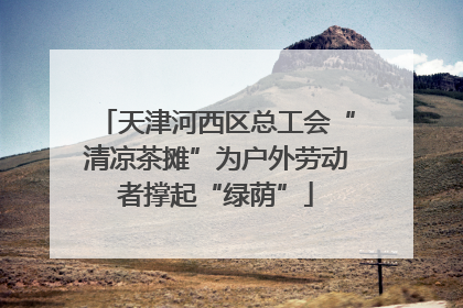 天津河西区总工会“清凉茶摊”为户外劳动者撑起“绿荫”