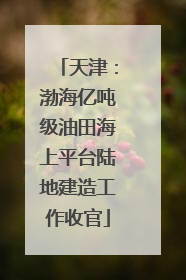 天津：渤海亿吨级油田海上平台陆地建造工作收官