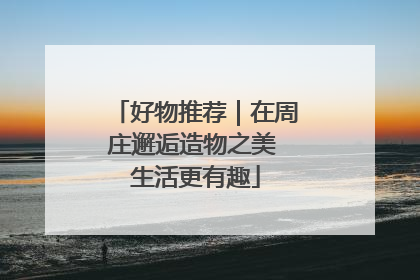 好物推荐｜在周庄邂逅造物之美 生活更有趣