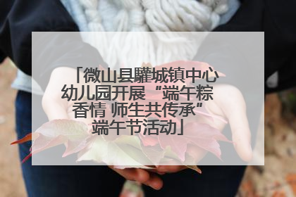 微山县驩城镇中心幼儿园开展“端午粽香情 师生共传承”端午节活动