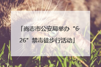 尚志市公安局举办“6·26”禁毒徒步行活动
