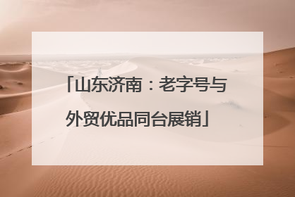 山东济南：老字号与外贸优品同台展销