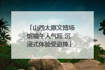 山西太原文博场馆端午人气旺 沉浸式体验受追捧