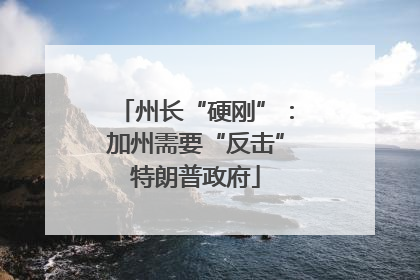 州长“硬刚”：加州需要“反击”特朗普政府