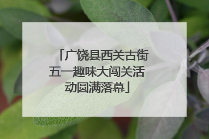 广饶县西关古街五一趣味大闯关活动圆满落幕