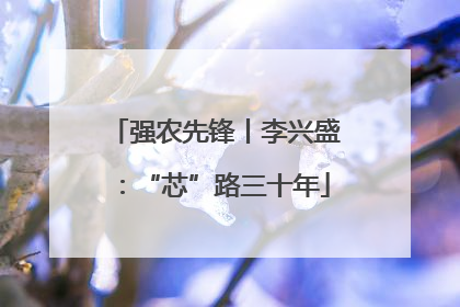 强农先锋丨李兴盛：“芯”路三十年