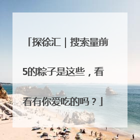 探徐汇｜搜索量前5的粽子是这些，看看有你爱吃的吗？
