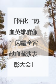 怀化“热血英雄群像”闪耀全省献血献浆表彰大会