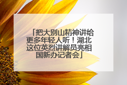 把大别山精神讲给更多年轻人听！湖北这位英烈讲解员亮相国新办记者会
