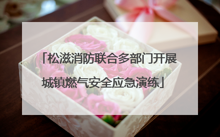 松滋消防联合多部门开展城镇燃气安全应急演练
