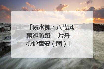 杨水良：八载风雨巡防路 一片丹心护童安（图）