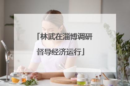 林武在淄博调研督导经济运行