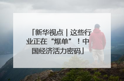 新华视点｜这些行业正在“爆单”！中国经济活力密码