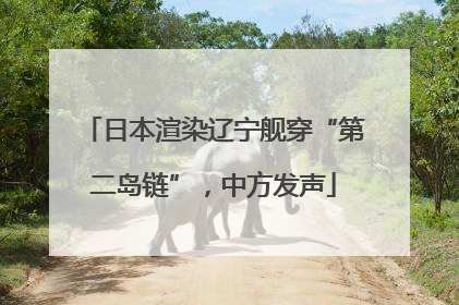 日本渲染辽宁舰穿“第二岛链”，中方发声