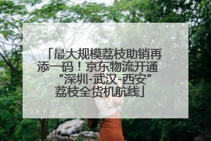 最大规模荔枝助销再添一码！京东物流开通“深圳-武汉-西安” 荔枝全货机航线