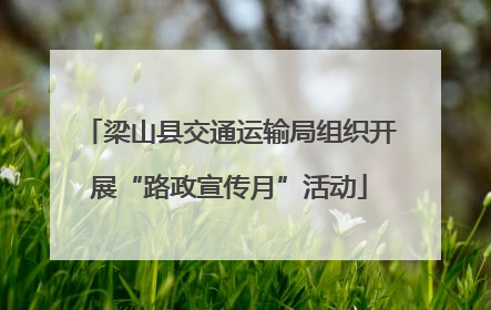 梁山县交通运输局组织开展“路政宣传月”活动