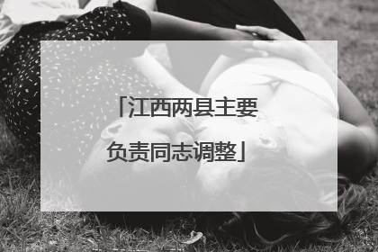 江西两县主要负责同志调整