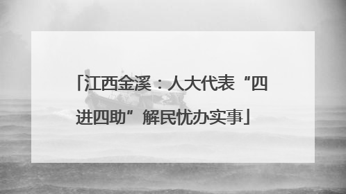 江西金溪：人大代表“四进四助”解民忧办实事