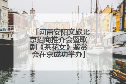 河南安阳文旅北京招商推介会暨歌剧《茶花女》鉴赏会在京成功举办