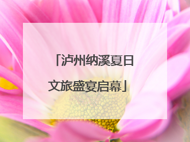 泸州纳溪夏日文旅盛宴启幕