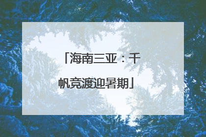 海南三亚：千帆竞渡迎暑期