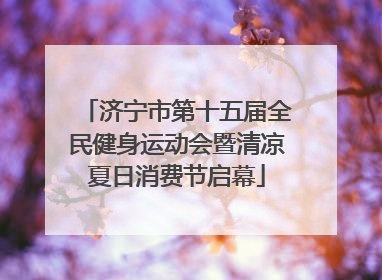 济宁市第十五届全民健身运动会暨清凉夏日消费节启幕
