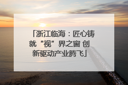 浙江临海：匠心铸就“视”界之窗 创新驱动产业腾飞