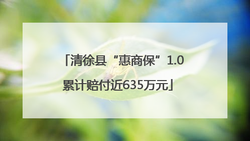 清徐县“惠商保”1.0累计赔付近635万元