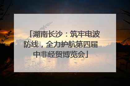 湖南长沙：筑牢电波防线，全力护航第四届中非经贸博览会