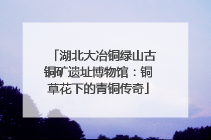 湖北大冶铜绿山古铜矿遗址博物馆：铜草花下的青铜传奇