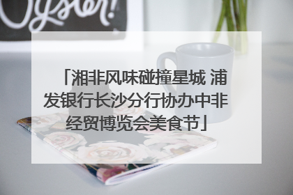 湘非风味碰撞星城 浦发银行长沙分行协办中非经贸博览会美食节