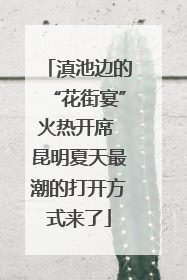 滇池边的“花街宴”火热开席 昆明夏天最潮的打开方式来了
