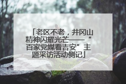 老区不老，井冈山精神闪耀光芒——“百家党媒看吉安”主题采访活动侧记