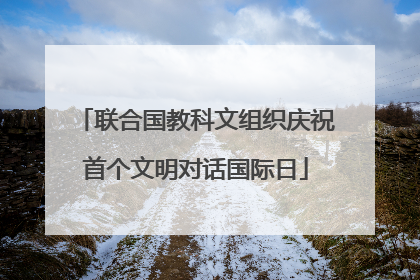 联合国教科文组织庆祝首个文明对话国际日