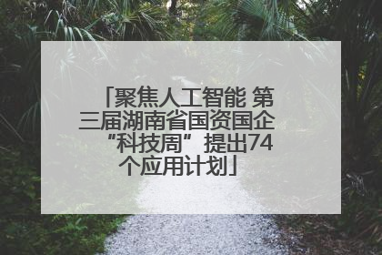 聚焦人工智能 第三届湖南省国资国企“科技周”提出74个应用计划