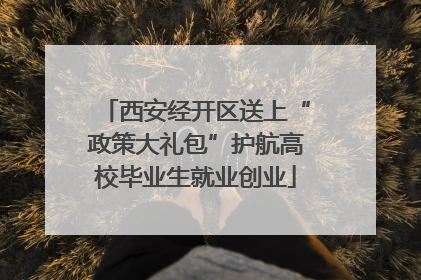 西安经开区送上“政策大礼包”护航高校毕业生就业创业