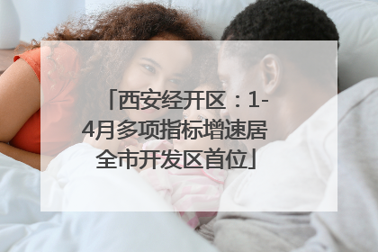 西安经开区：1-4月多项指标增速居全市开发区首位