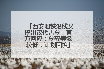 西安地铁沿线又挖出汉代古墓，官方回应：墓葬等级较低，计划回填