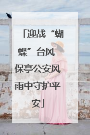 迎战“蝴蝶”台风 保亭公安风雨中守护平安