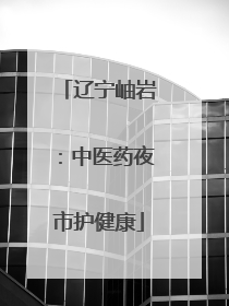 辽宁岫岩：中医药夜市护健康