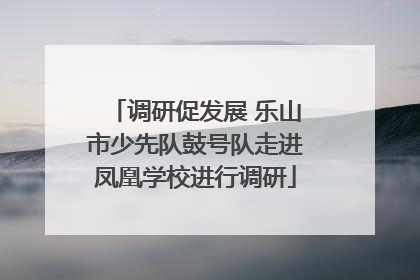 调研促发展 乐山市少先队鼓号队走进凤凰学校进行调研