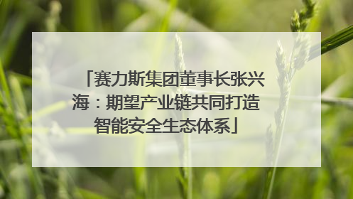 赛力斯集团董事长张兴海：期望产业链共同打造智能安全生态体系