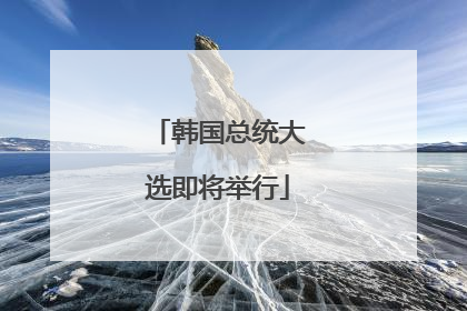 韩国总统大选即将举行