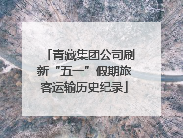 青藏集团公司刷新“五一”假期旅客运输历史纪录